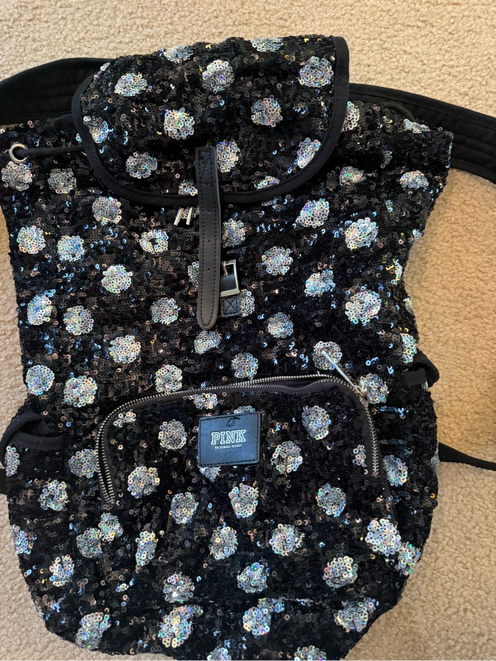Victoria's Secret PINK Black Sequin Kids Dress